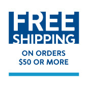 Free Shipping on Orders $50 or More