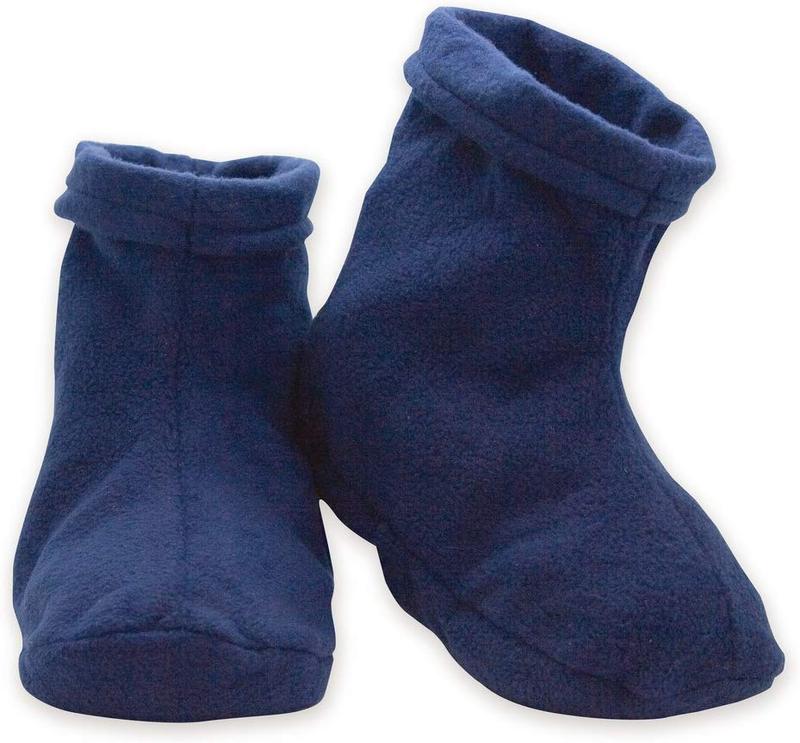 Two blue foot warmers