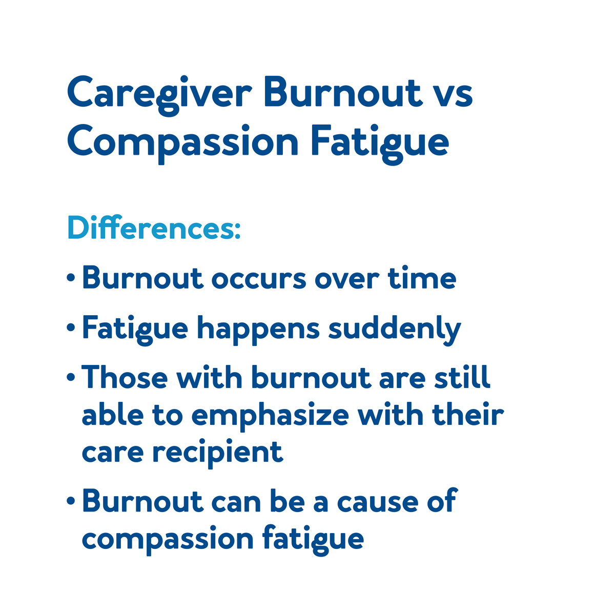 Caregiver Burnout vs Compassion Fatigue