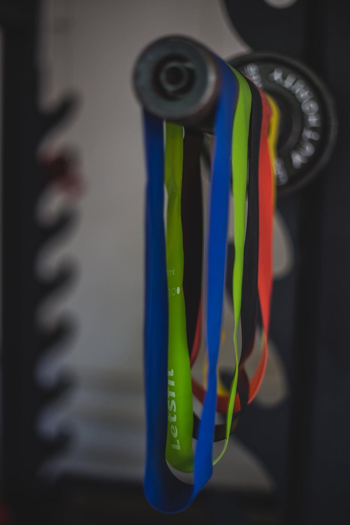 Resistance bands on a bar