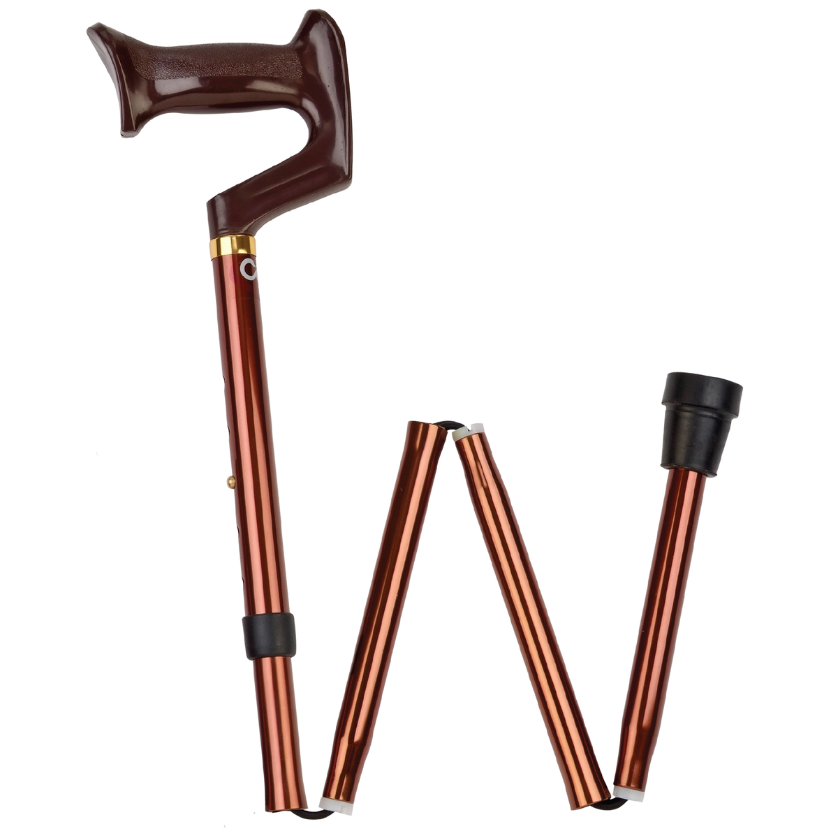 Walk Easy model C59 folding cane with soft-touch anatomic grip