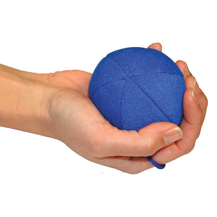 A hand holding a pain relief ball