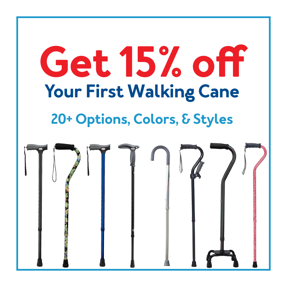 Get 15% off your first walking cane