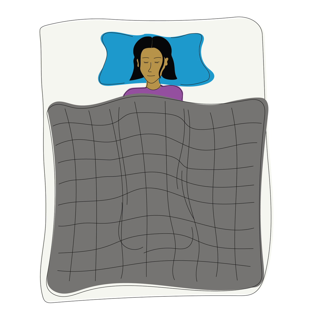 Weighted blankets for sleep