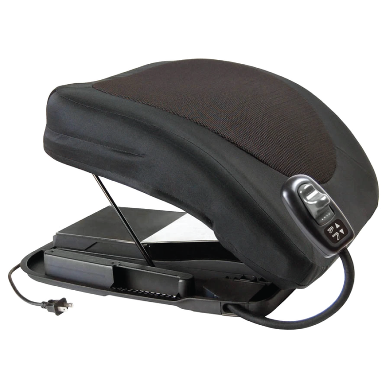 A 17” wide seat assist with remote and power cord