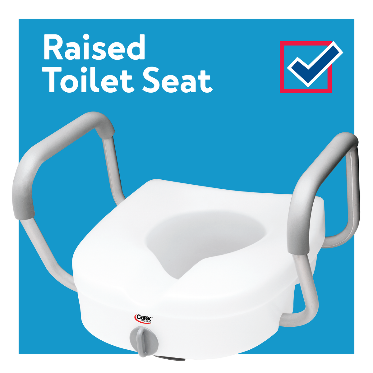 Raised toilet seat