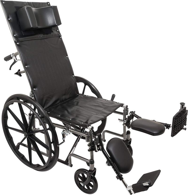 PROBASICS RECLINING WHEELCHAIR WITH REMOVABLE ARMS AND ELEVATING LEGRESTS