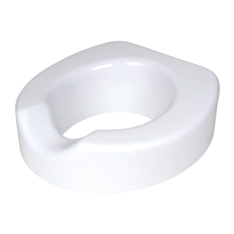 The Carex Quick-Lock Raised Toilet Seat on a white background