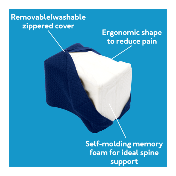 Carex Knee Pillow with Memory Foam, Rehabilitation