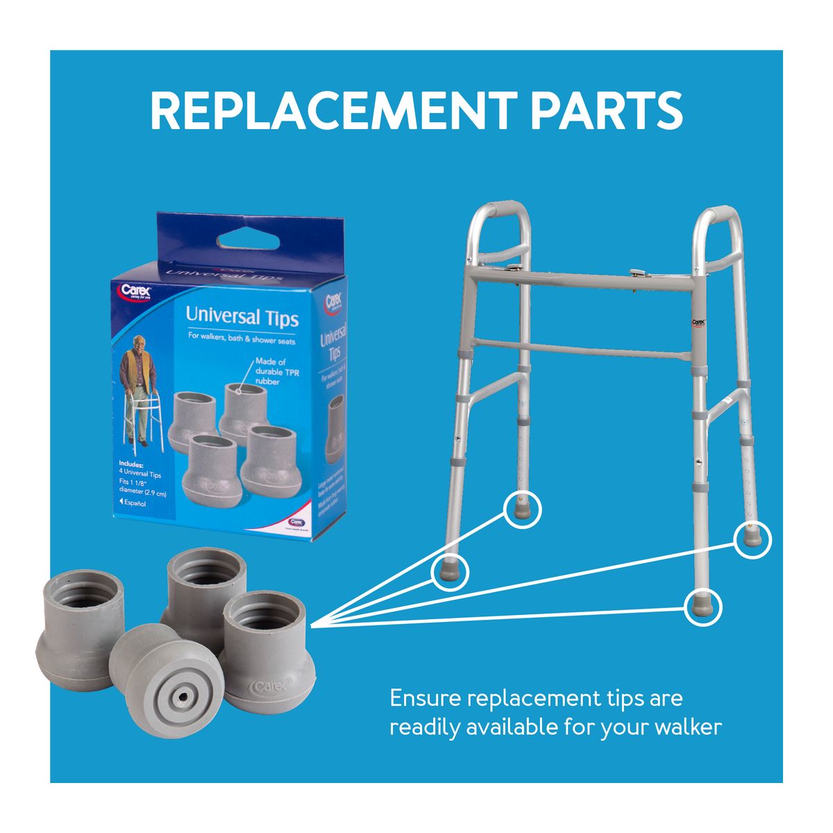 Walker replacement parts