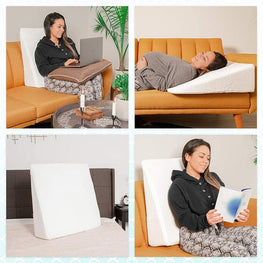 Lumbar Support Pillow- Memory Foam Car Back Support for Driving  Fatigue/Back Pain Relief - Dual Straps Better Fix The Back Support -Gray