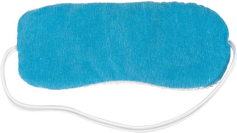 A blue Bed Buddy eye mask