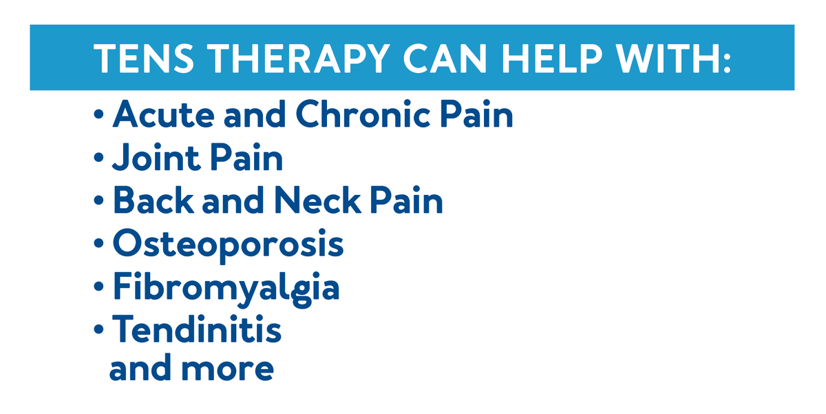 TENS therapy can help with: Further details are provided below.