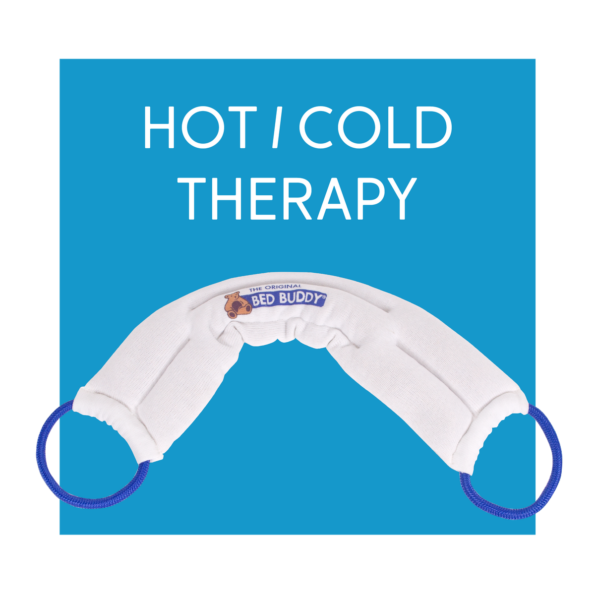 A hot/cold wrap with text, Hot/Cold Therapy