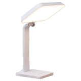 A white therapy lamp with a square head