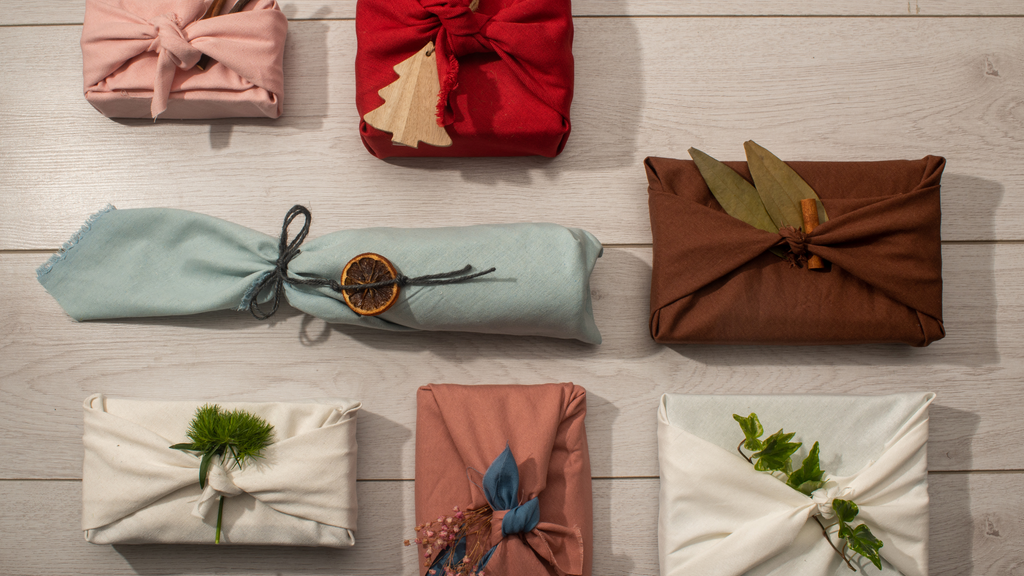 Fabric wrapped presents