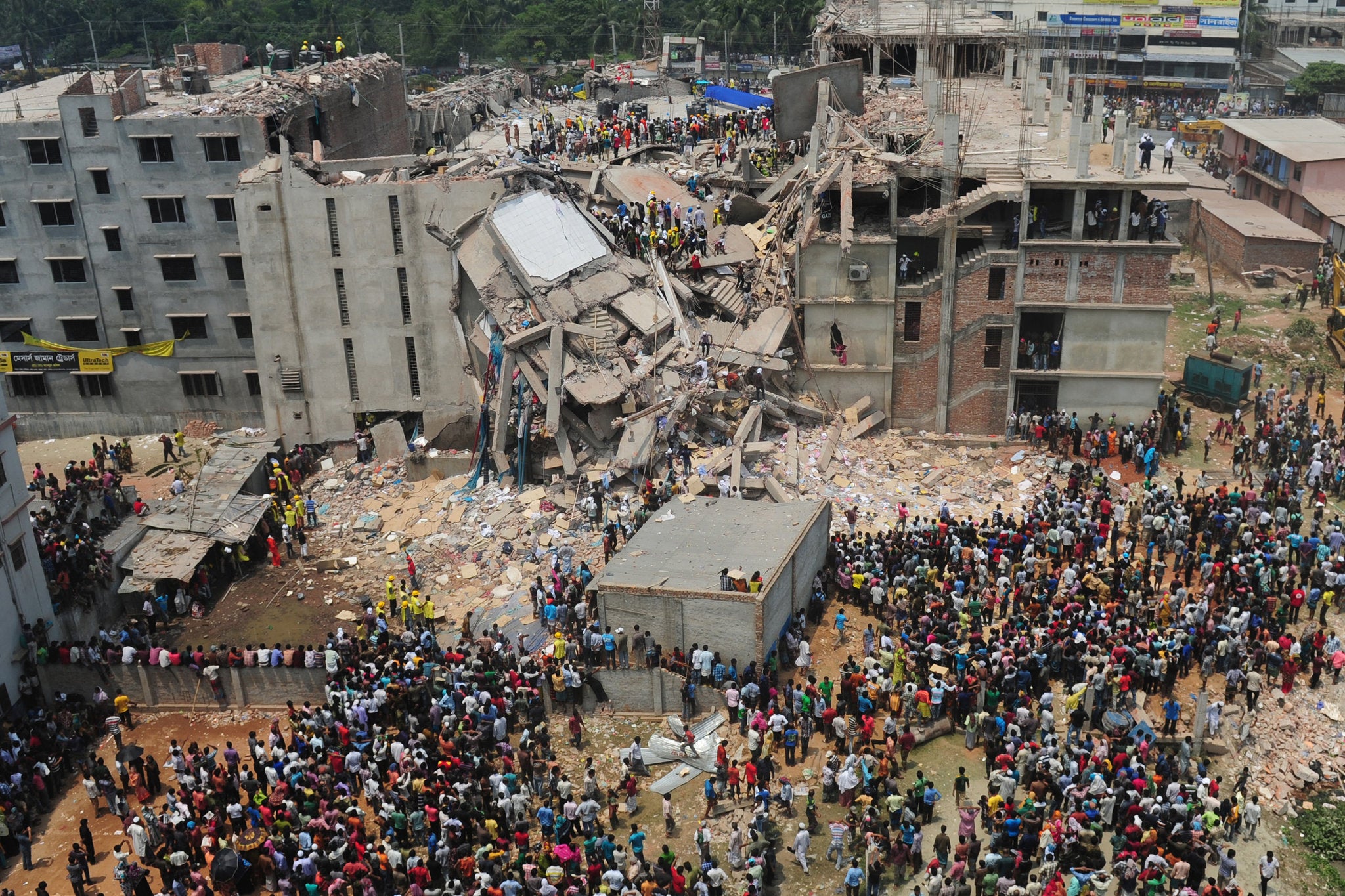 The Rana Plaza Factory collapses in Bangladesh