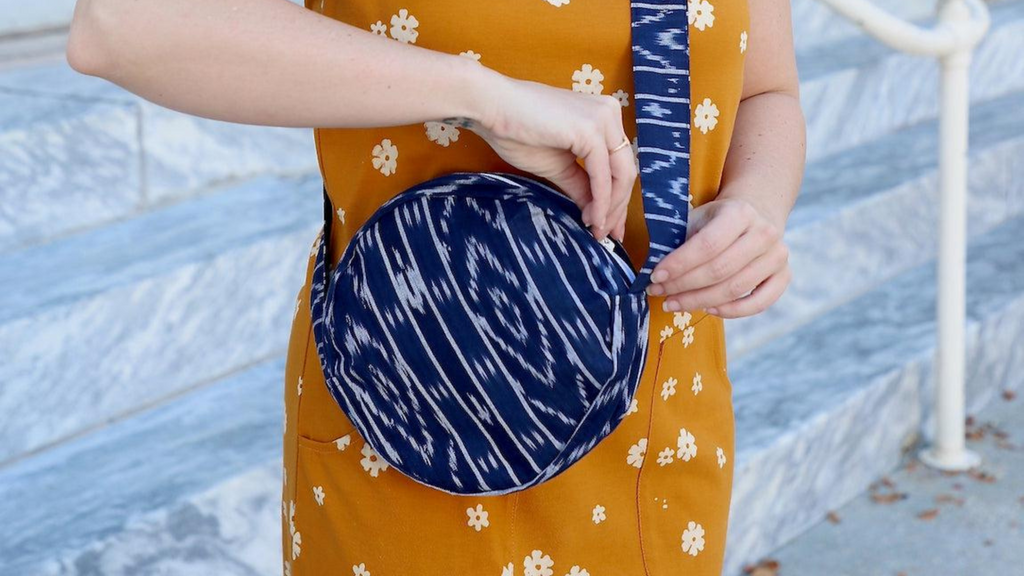 A Passion Lilie ikat zero-waste crossbody bag