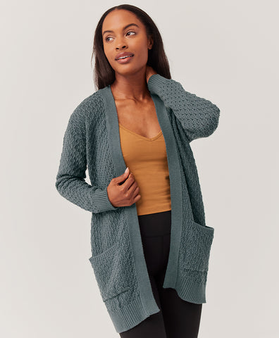 Lattice Knit Cardigan