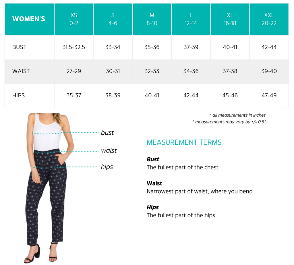 Sizing Chart– Passion Lilie