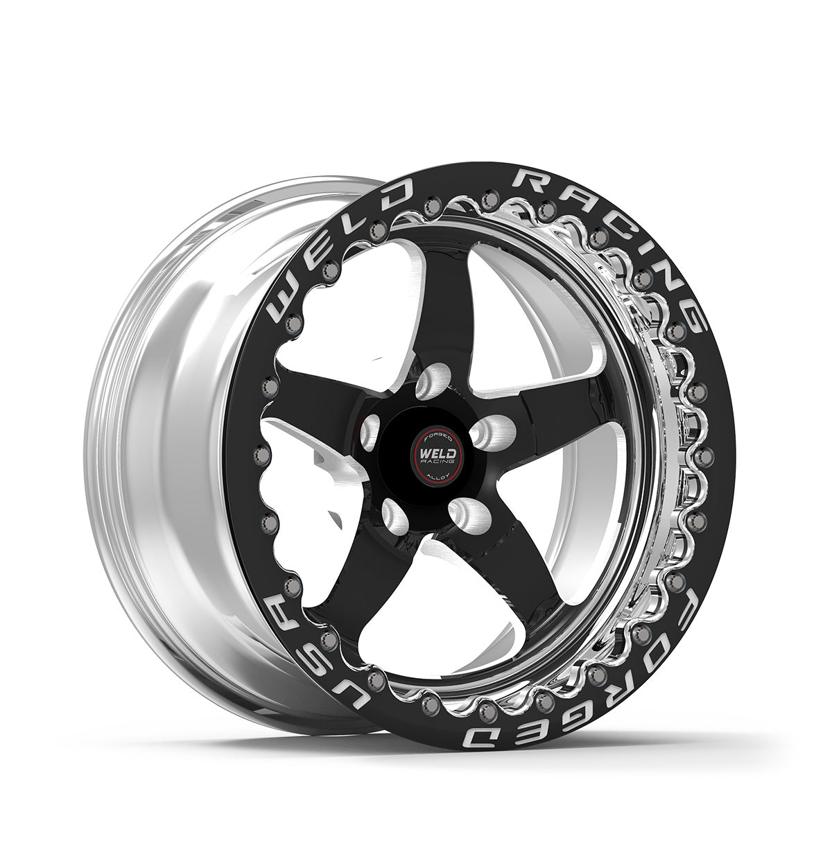 Weld Wheels RT-S S71 BEADLOCK -- 15x10.33 5x4.5 7.5" BS +47mm -- Black - Induction Performance