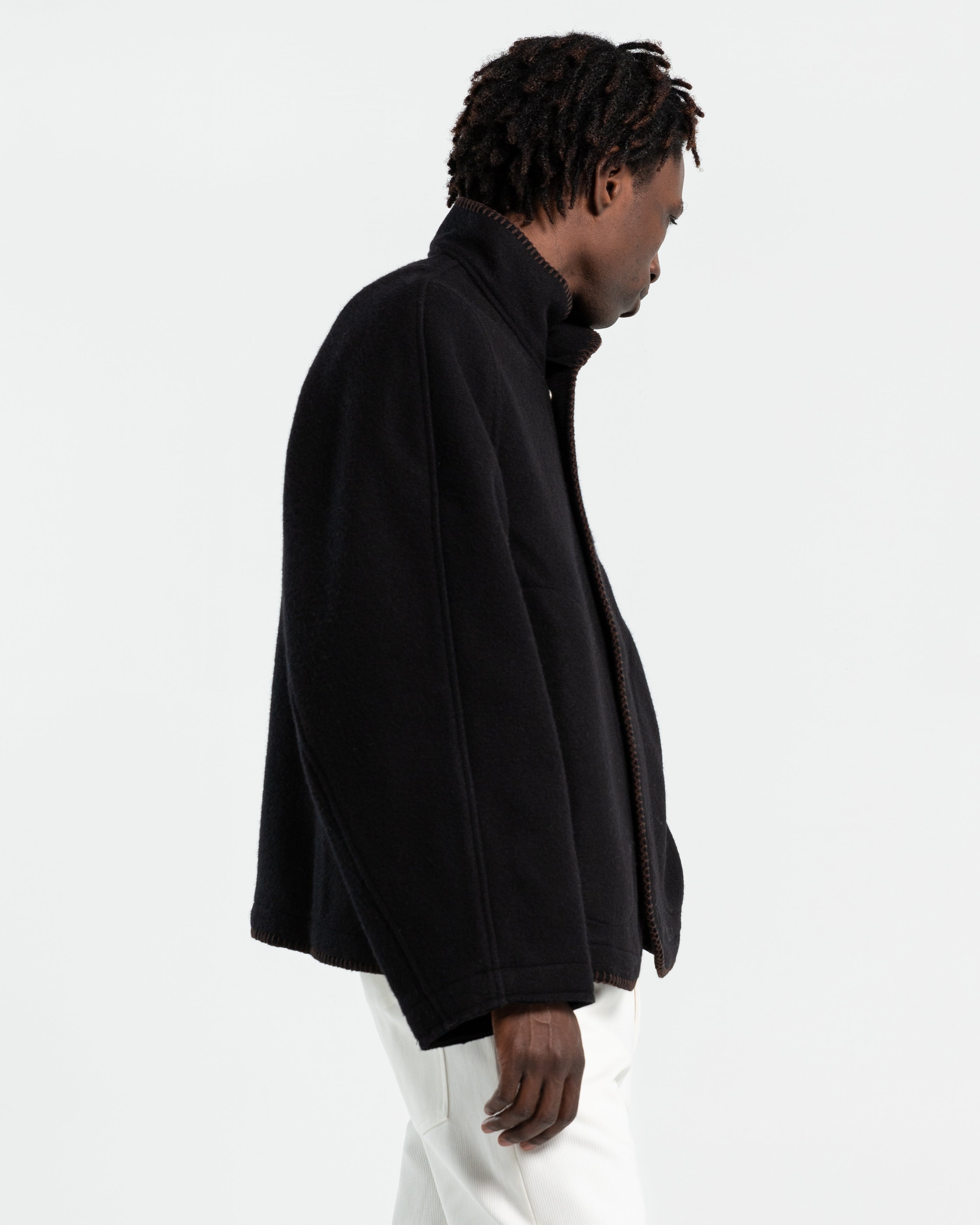 3MAN Blanket Jacket in Black