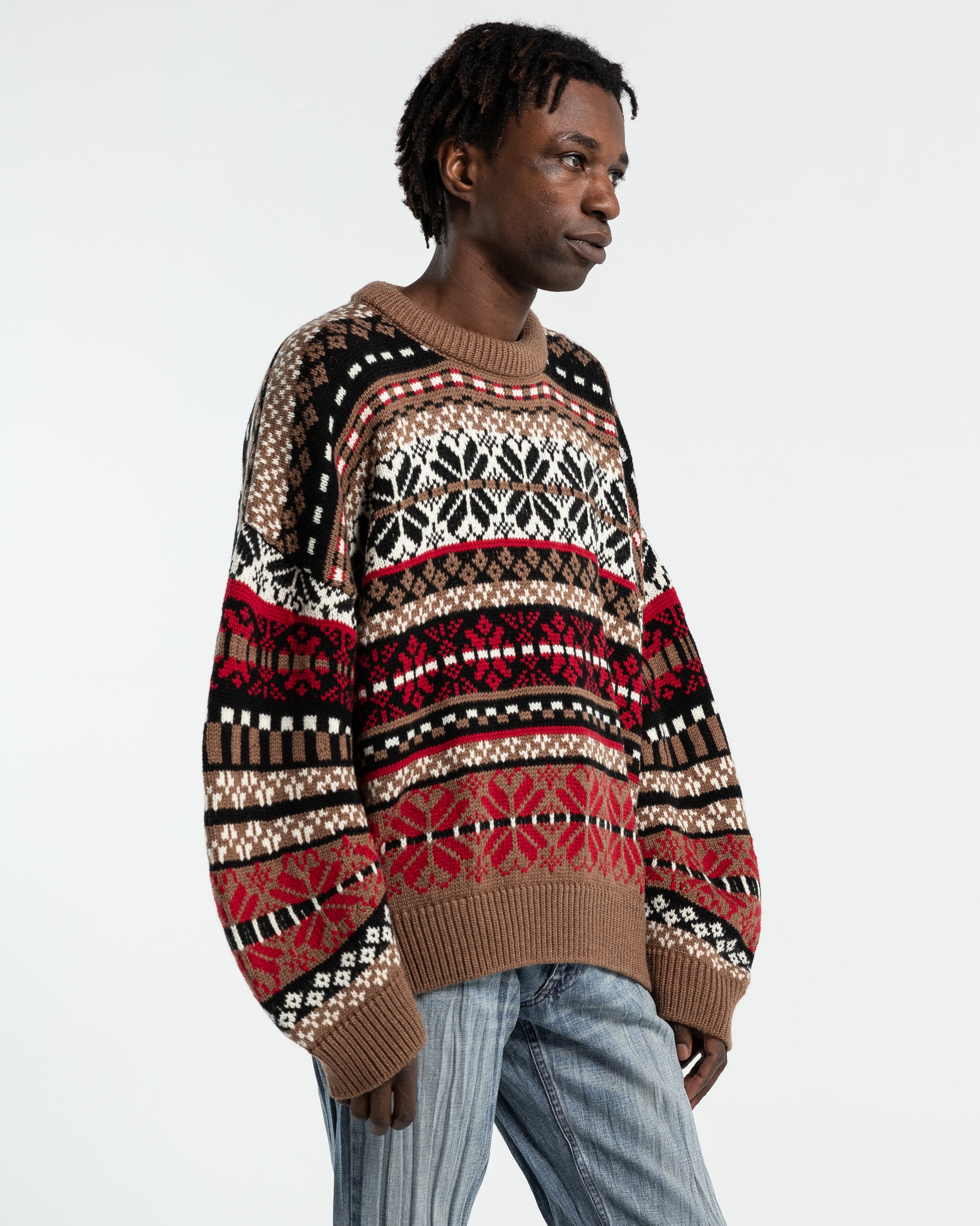 Fair Isle Knit Jumper in Multi