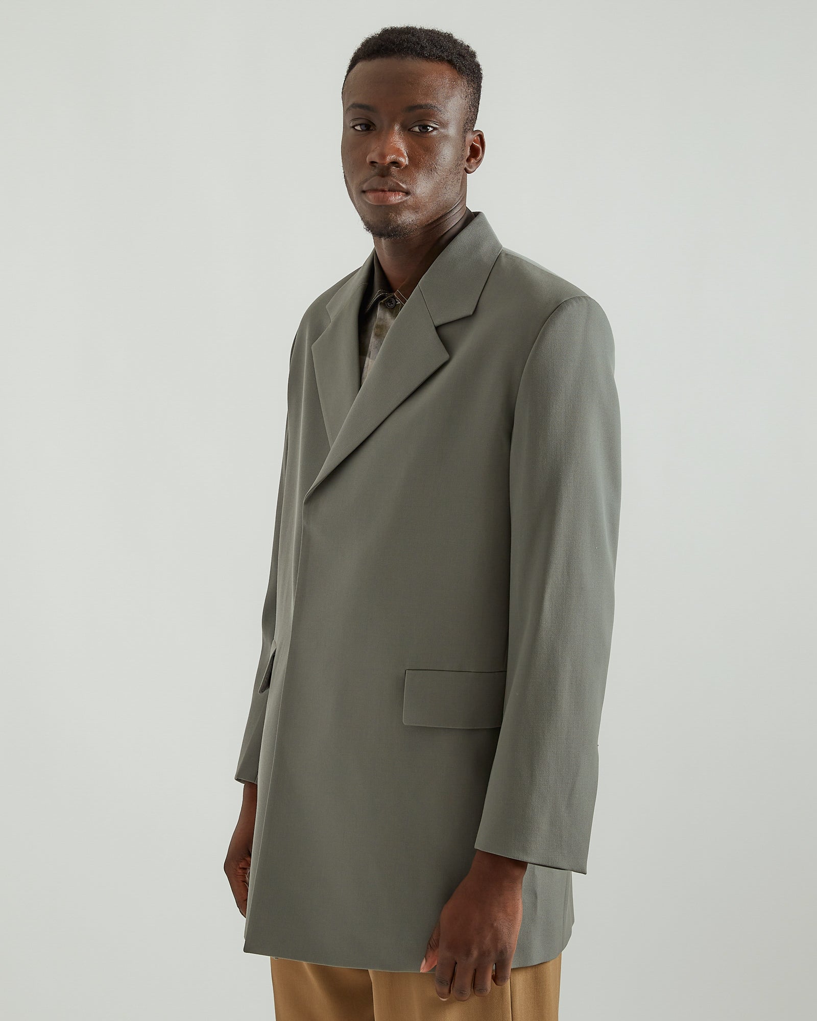 Jil Sander Gabardine Jacket in Granite