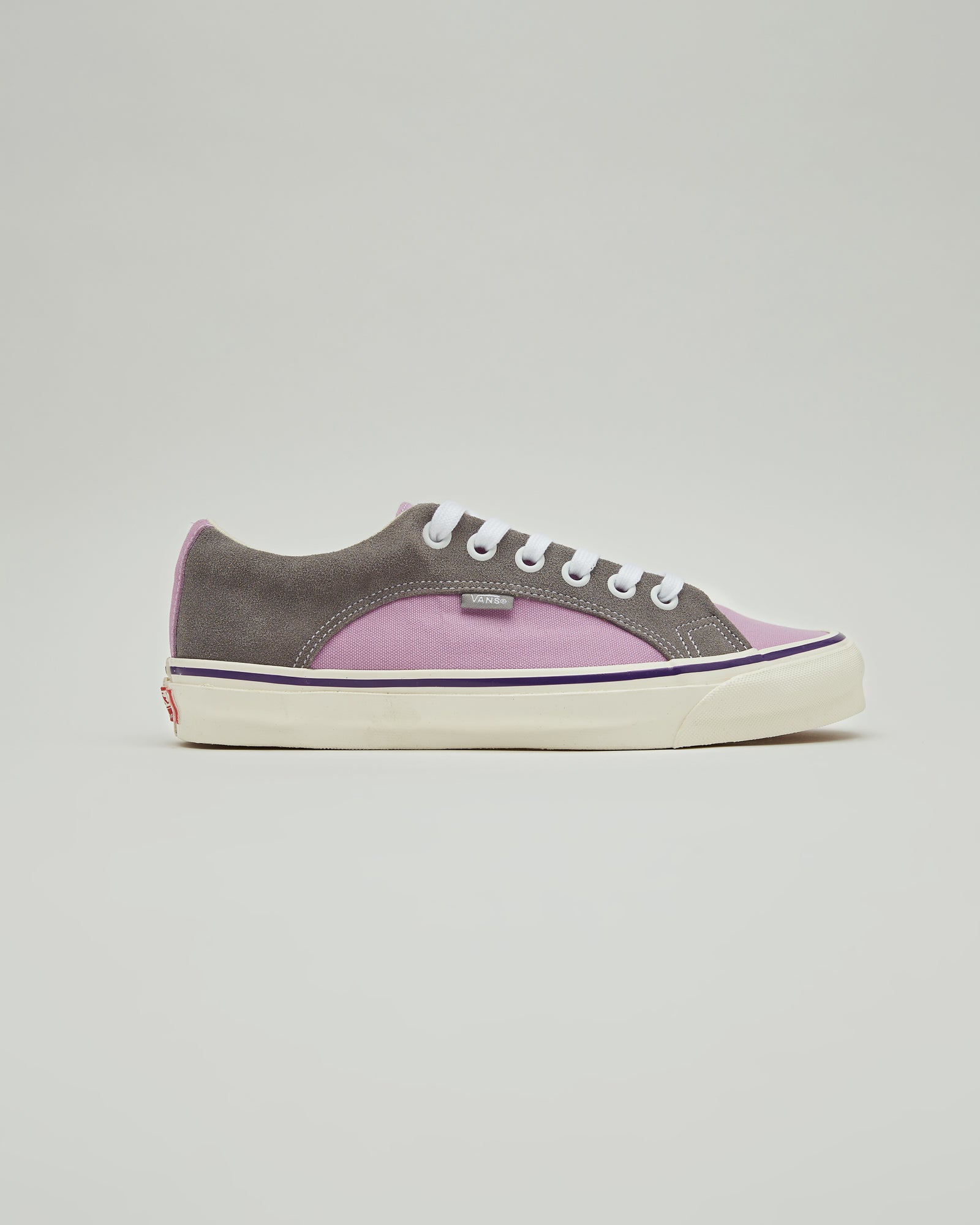 purple and gray vans