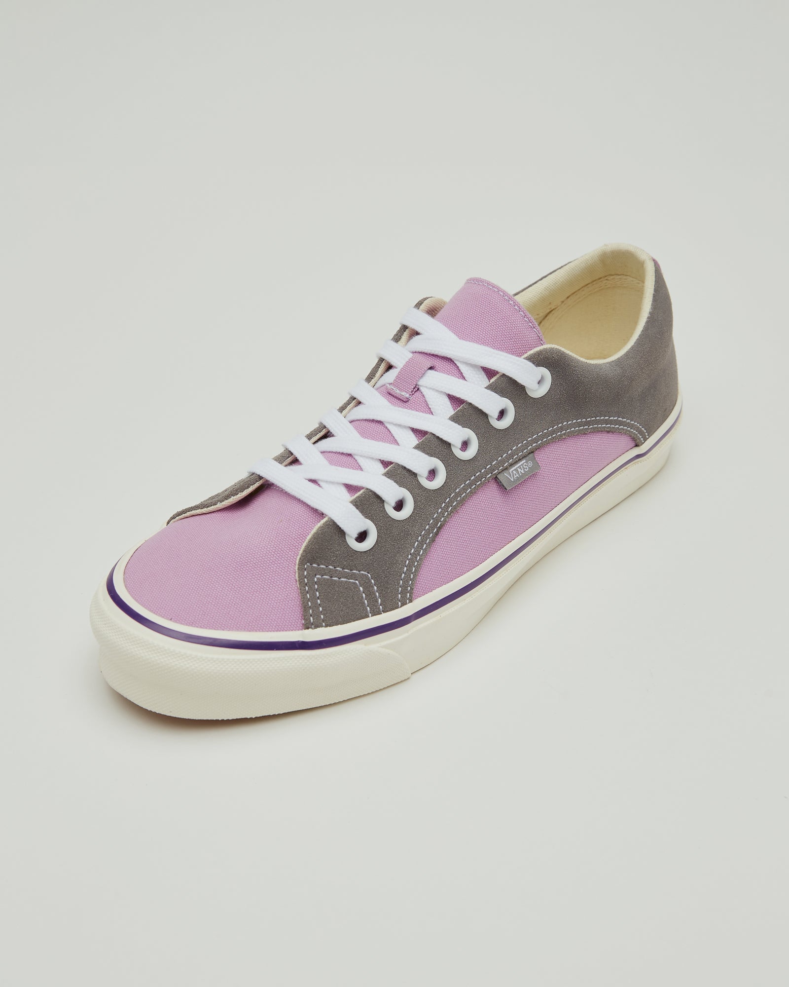 purple and gray vans