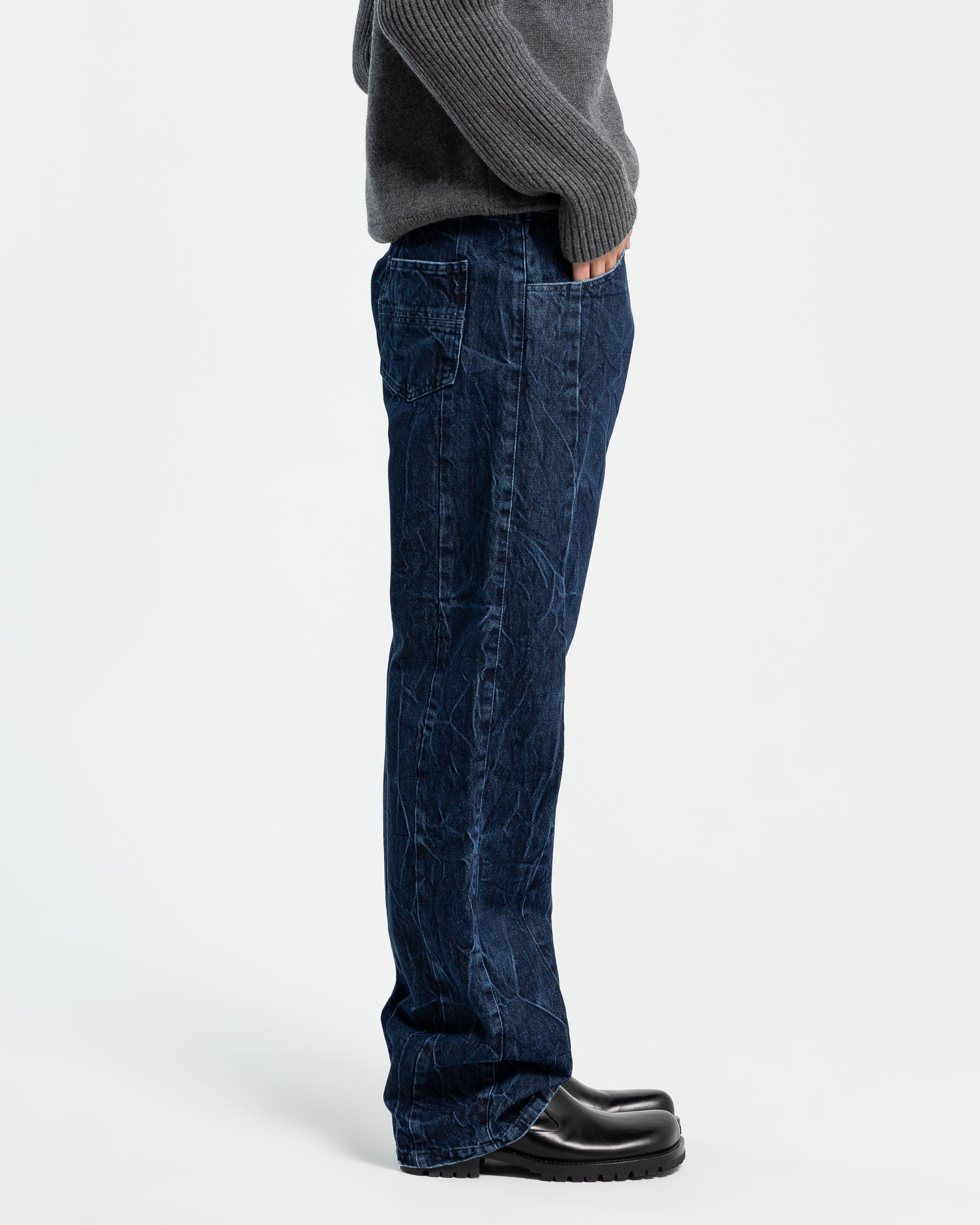 Tibira Denim Jeans in Rinsed Indigo Wash