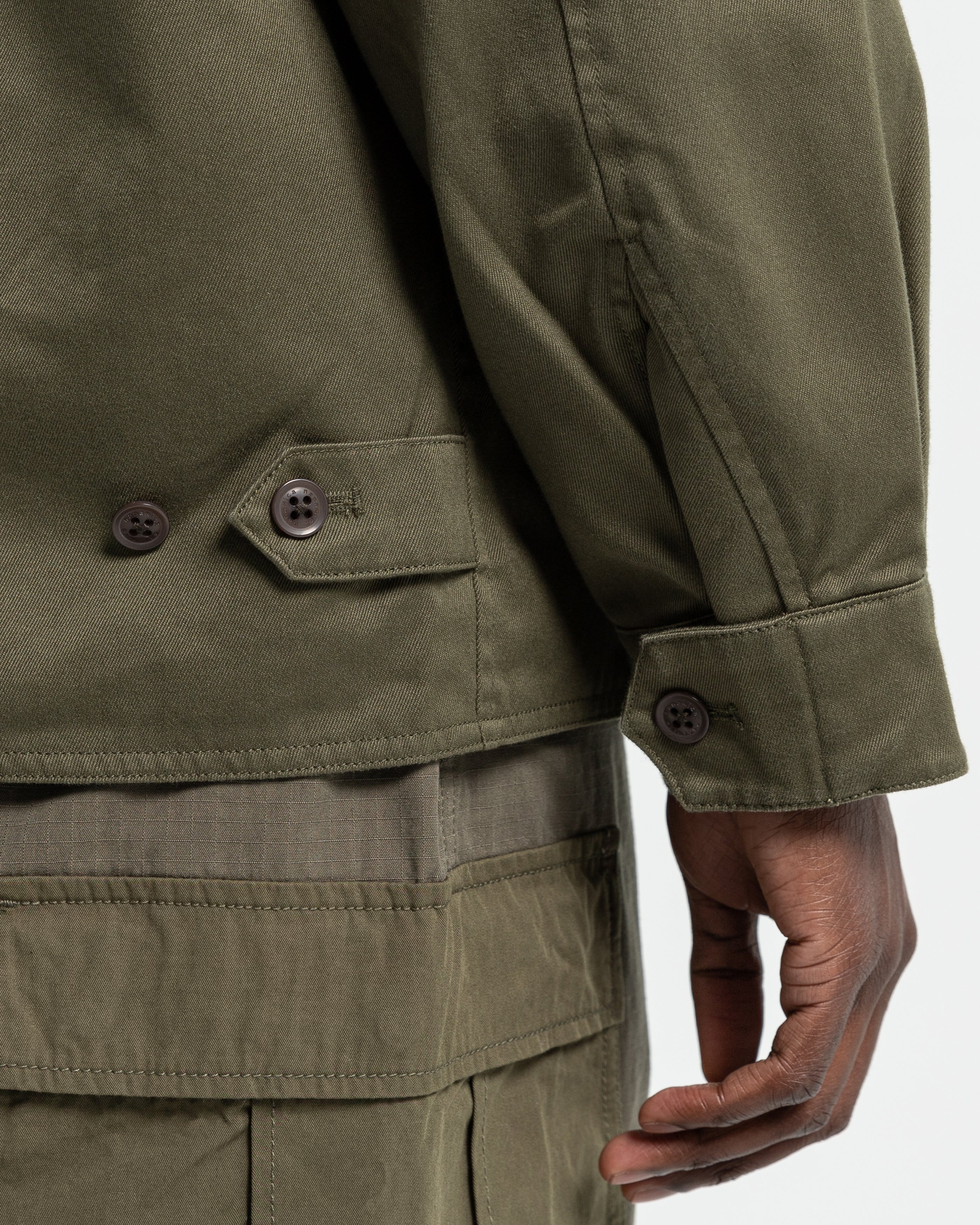 GORE-TEX INFINIUM Chino Crew Jacket in Moss Green