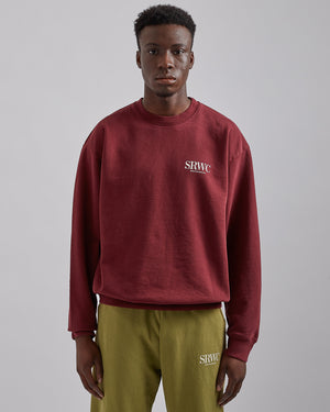 Upper East Side Crewneck in Merlot