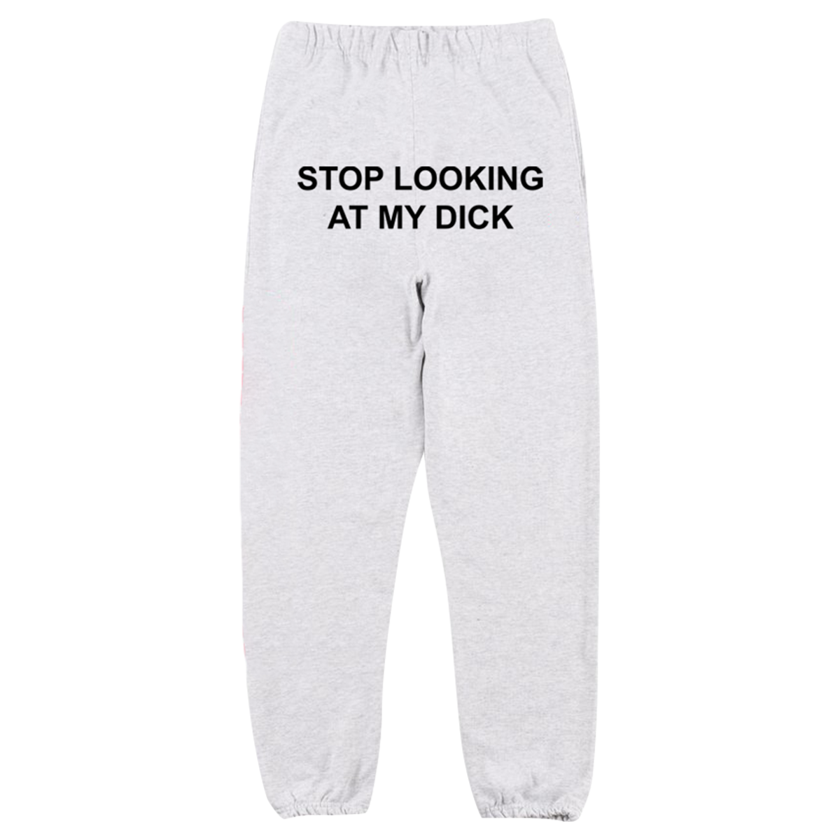 Stop Looking At Dick® Sweatpants Lite (Silver Grey) – PIZZASLIME