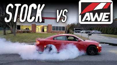 AWE Track Edition Exhaust vs Stock Hellcat Exhaust via HHP