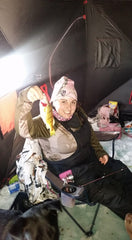 Fisherwoman with 12.5 inch perch.