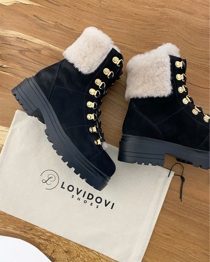 Afslachten Koel Idioot Snow Boots W1 Black – Lovidovi EU