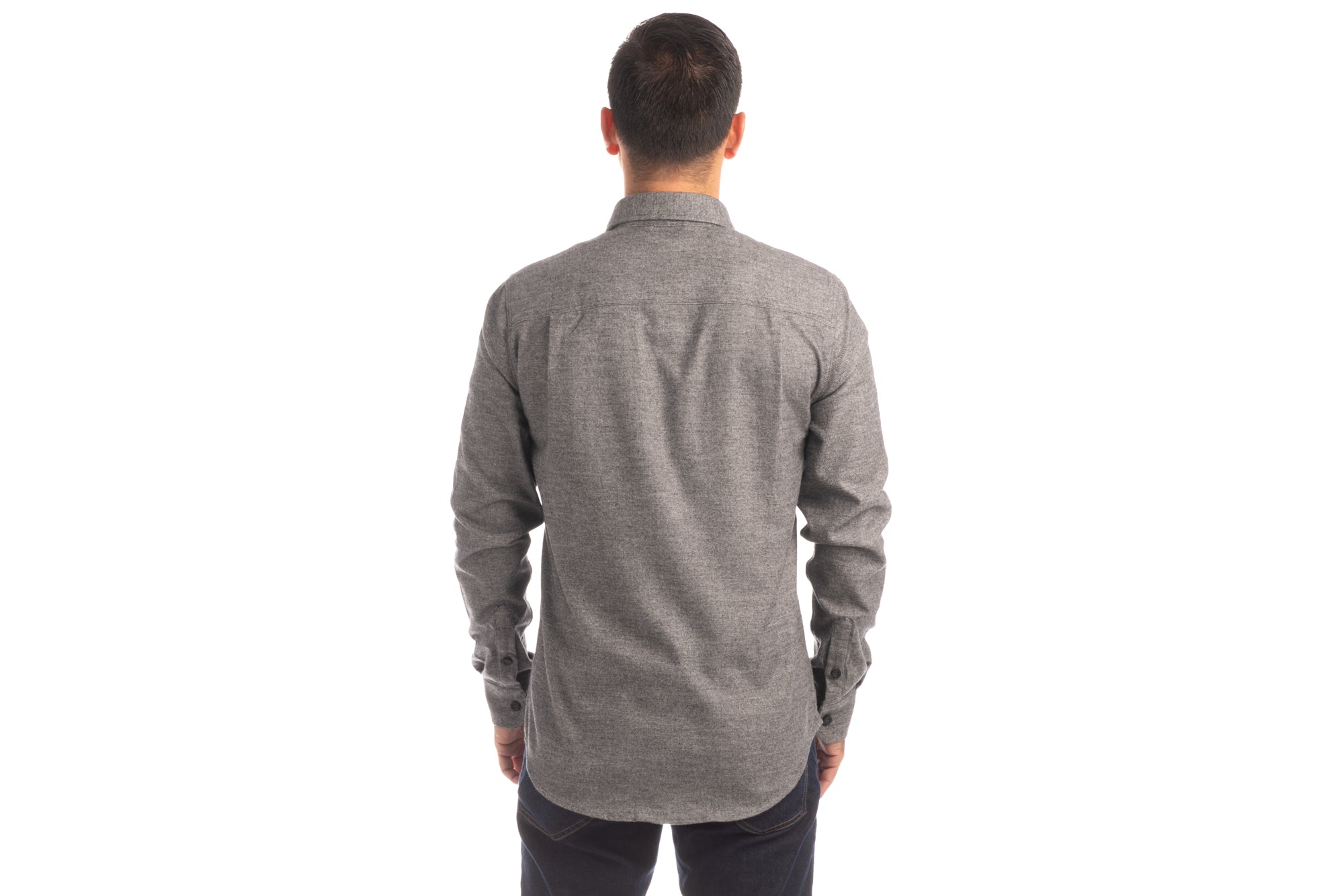 Men's Cascade Flannel Shirt - Charcoal Grey Heather