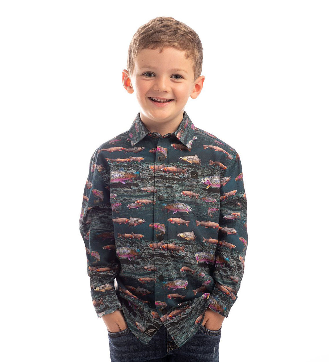 Toddler Cubs Flannel Shirt- Bolinas Blue – Pladra