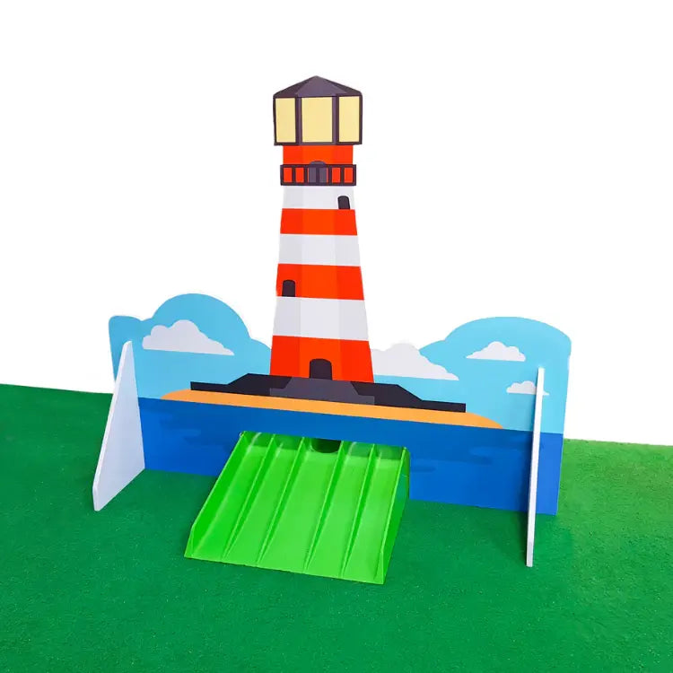 Lighthouse and Maze Obstacle