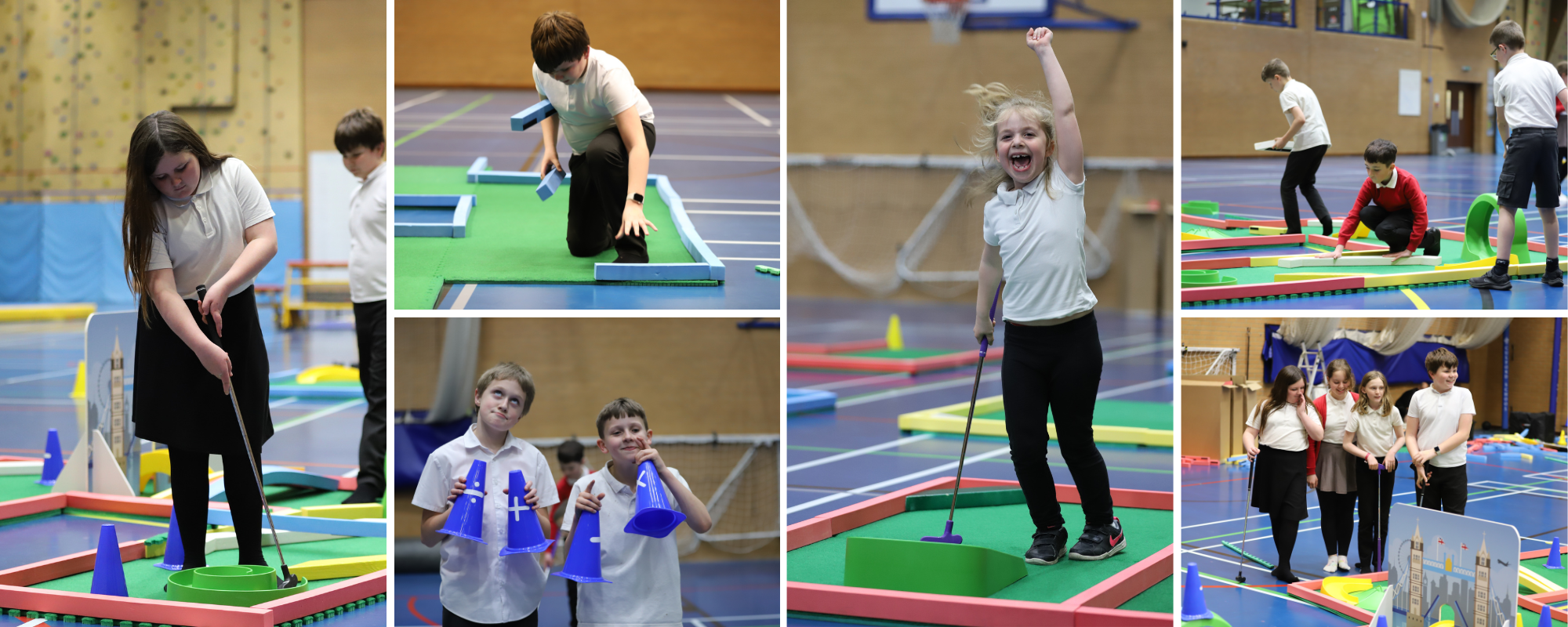 Mini golf encourages participation in PE lessons