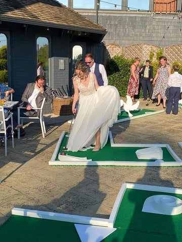 Crazy golf course for weddings