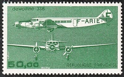 timbre 50 francs vert Dewattine