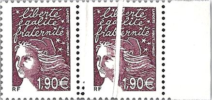 Epreuve de luxe Préoblitéré de l'imprimerie des timbres poste