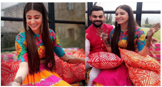 Virat Kohli and Anushka Sharma Mehndi Picture grande