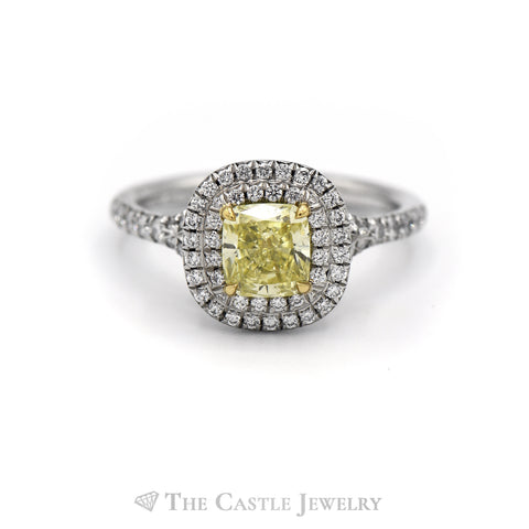 Tiffany & Co Soleste Platinum and Gold Yellow Diamond Engagement Ring –  Marinaloanandjewelry