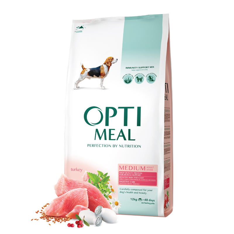 OPTIMEAL ™. Complete dry pet food for adult dogs of medium breeds – tu