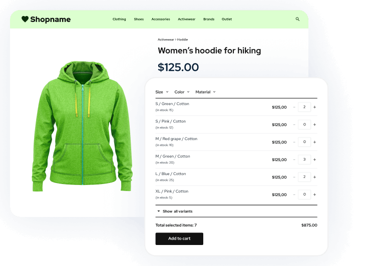 B2B Wholesale  - Shopify B2B Bulk Order Form