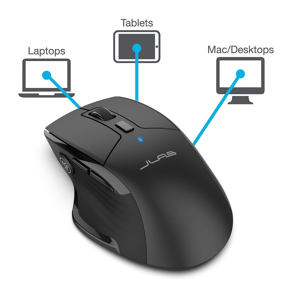 Image showing JBuds connectivity to laptops, tablets, and mac/desktops