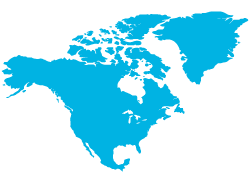 Noord-Amerika kaart